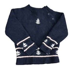 Kule Unisex Navy | Pink | White Anchors Sweater size: 2T